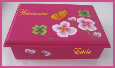 Cajas Artesanales Decoradas Para Bombones Pintadas Totalmente A Mano