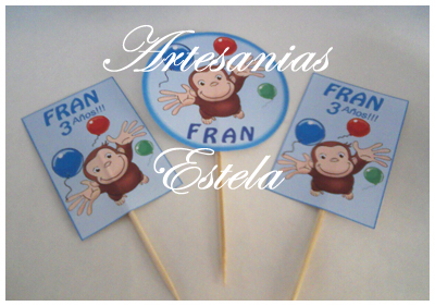 Souvenirs Cumpleaños Infantiles -Toppers - Pinches - Cumpleaños Temáticos Infantiles Personalizados