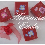 Cajas Artesanales Decoradas Para Bombones Pintadas Totalmente A Mano