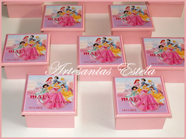 Souvenirs Cajitas Princesas Personalizadas