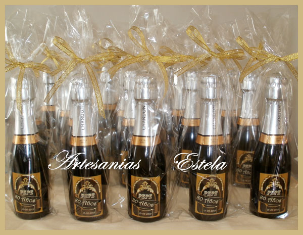 Souvenirs Botellitas De Champagne Personalizadas