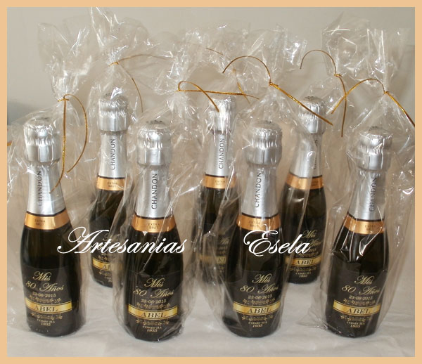 Souvenirs Botellitas De Champagne Personalizadas