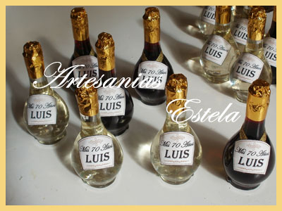 Souvenir Botellitas De Vino Personalizadas