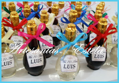 Souvenir Botellitas De Vino Personalizadas