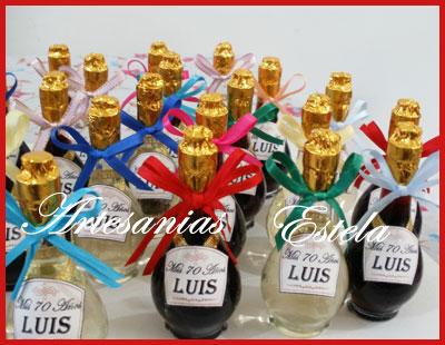 Souvenir Botellitas De Vino Personalizadas