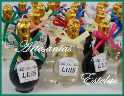 Souvenir Botellitas De Vino Personalizadas