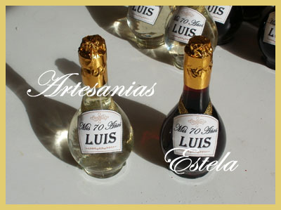 Souvenir Botellitas De Vino Personalizadas