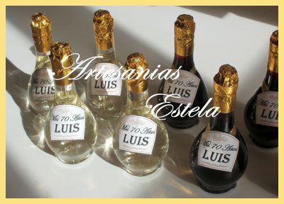 Souvenir Botellitas De Vino Personalizadas