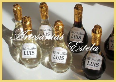 Souvenir Botellitas De Vino Personalizadas