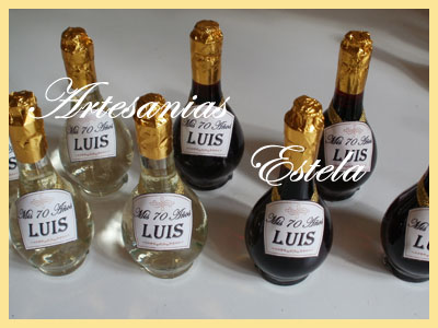 Souvenir Botellitas De Vino Personalizadas