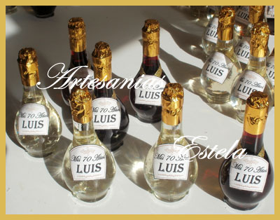 Souvenir Botellitas De Vino Personalizadas