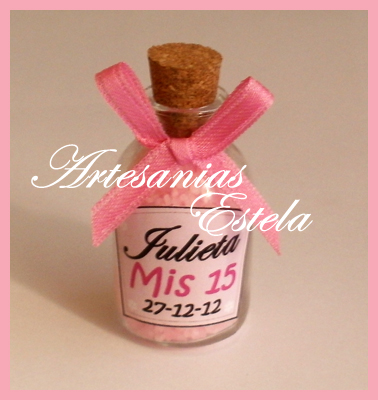 Souvenirs De 15 Años - Botellitas Con Sales Perfumadas