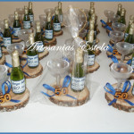 Souvenirs 50 Años Con Mini Botellitas De Champagne Personalizadas