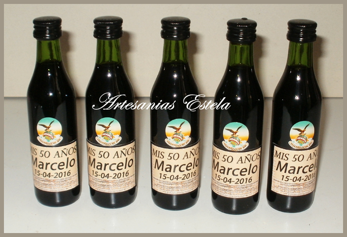 Botellitas De Fernet Personalizadas