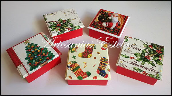 Cajas Para Bombones Navidad