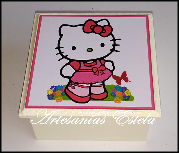 Cajas De Madera Hello Kitty