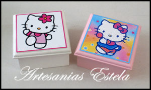 Cajas De Madera Hello Kitty