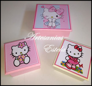 Cajas De Madera Hello Kitty