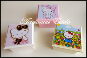 Cajas De Madera Hello Kitty