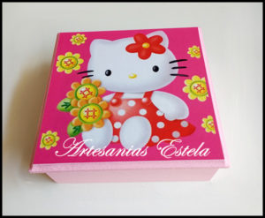 Cajas De Madera Hello Kitty