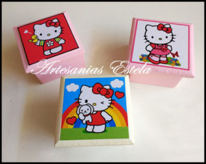 Cajas De Madera Hello Kitty