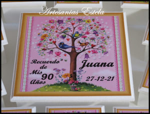 Souvenirs Cajas con Árbol de la Vida Personalizadas