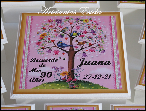 Souvenirs Cajas con Árbol de la Vida Personalizadas