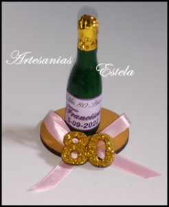 Souvenirs Cumpleaños Botellitas Personalizadas Champagne