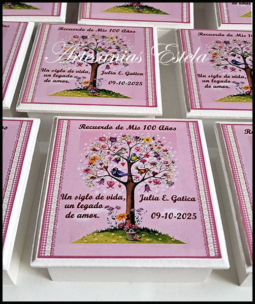 Souvenir Cajas Arbol de la Vida Personalizadas