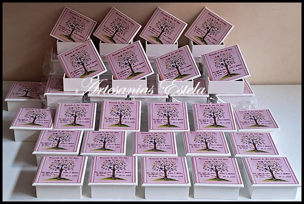 Souvenir Cajas Arbol de la Vida Personalizadas